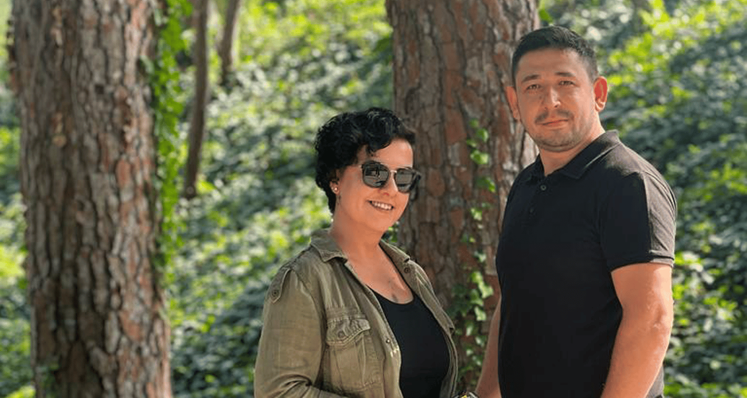 Mustafa and his Regional Manager Raziye