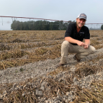 TIMAC AGRO Field Rep checking on peanut fields in South Carolina.