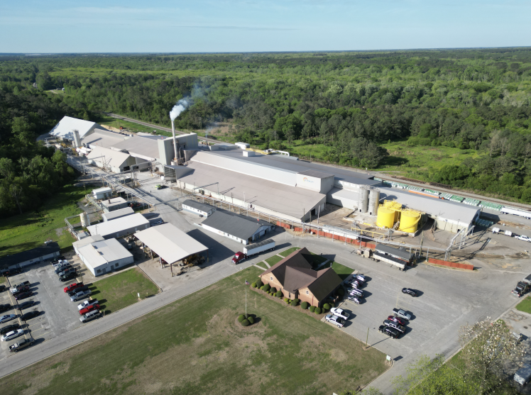 Aerial view of Rainbow Plant Food, in Americus GA