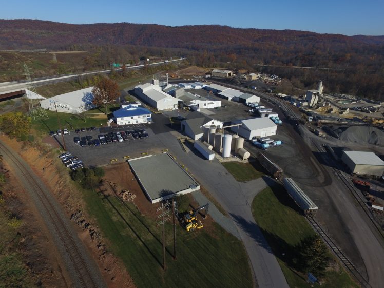 Aerial view of TIMAC AGRO USA headquarters in Reading PA