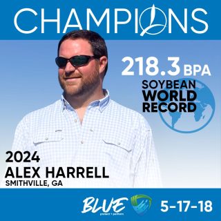 Alex Harrel, soybean world record yield champion, used TIMAC AGRO technologies.