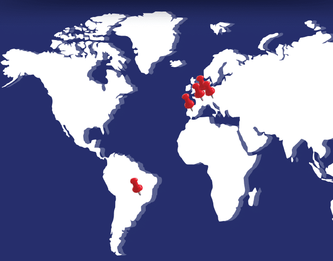 Map of TIMAC AGRO manufacturing units using biomass energy.